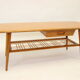Table basse Louis van Teeffelen en bois des années 1950