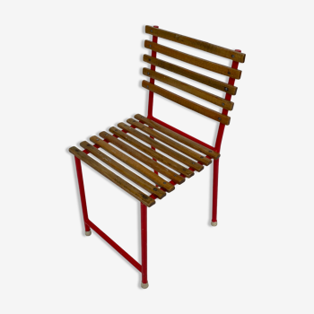 Chaise d’enfant vintage design minimaliste des années 60