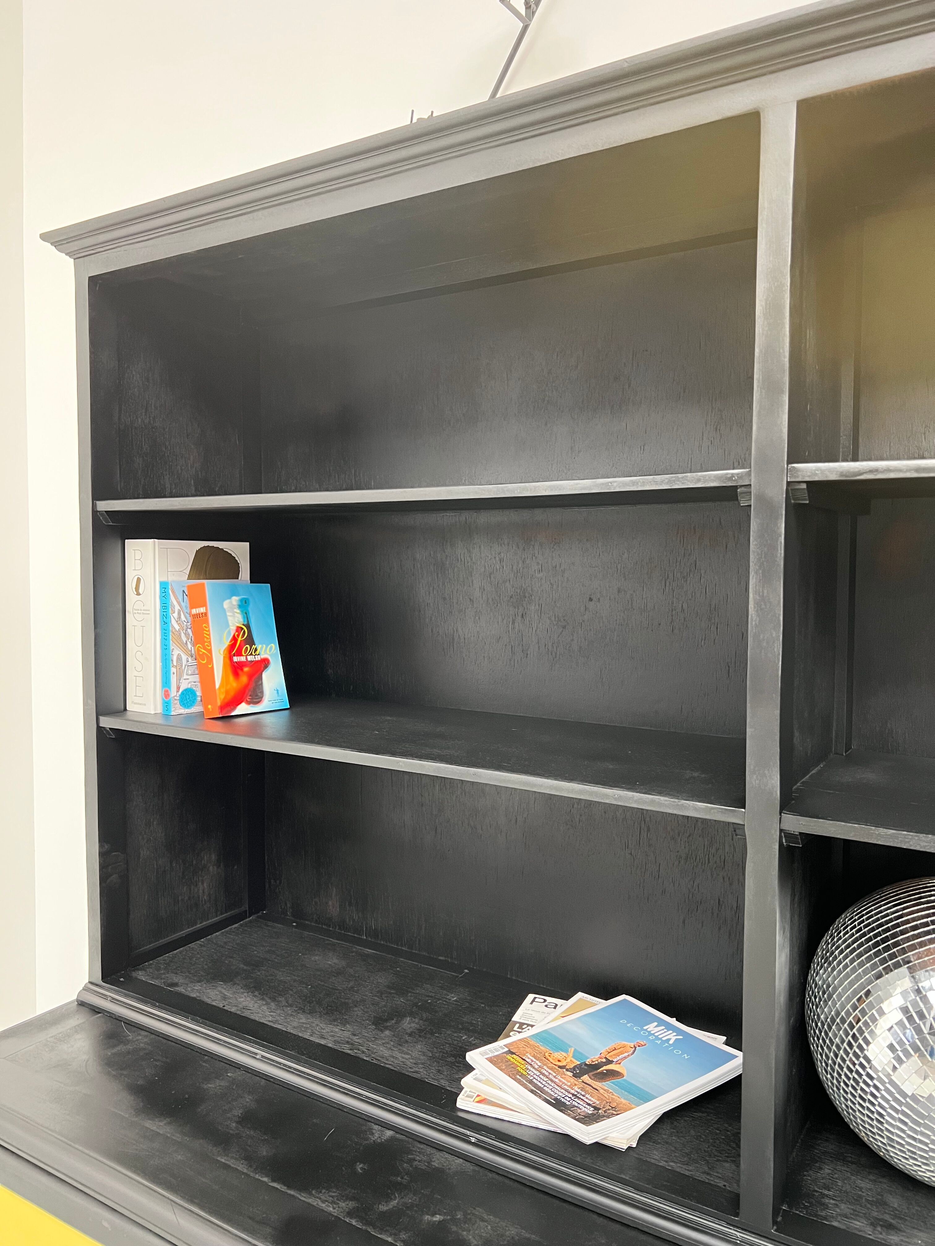 Sideboard 2 bodies, XXL format, old wooden school furniture