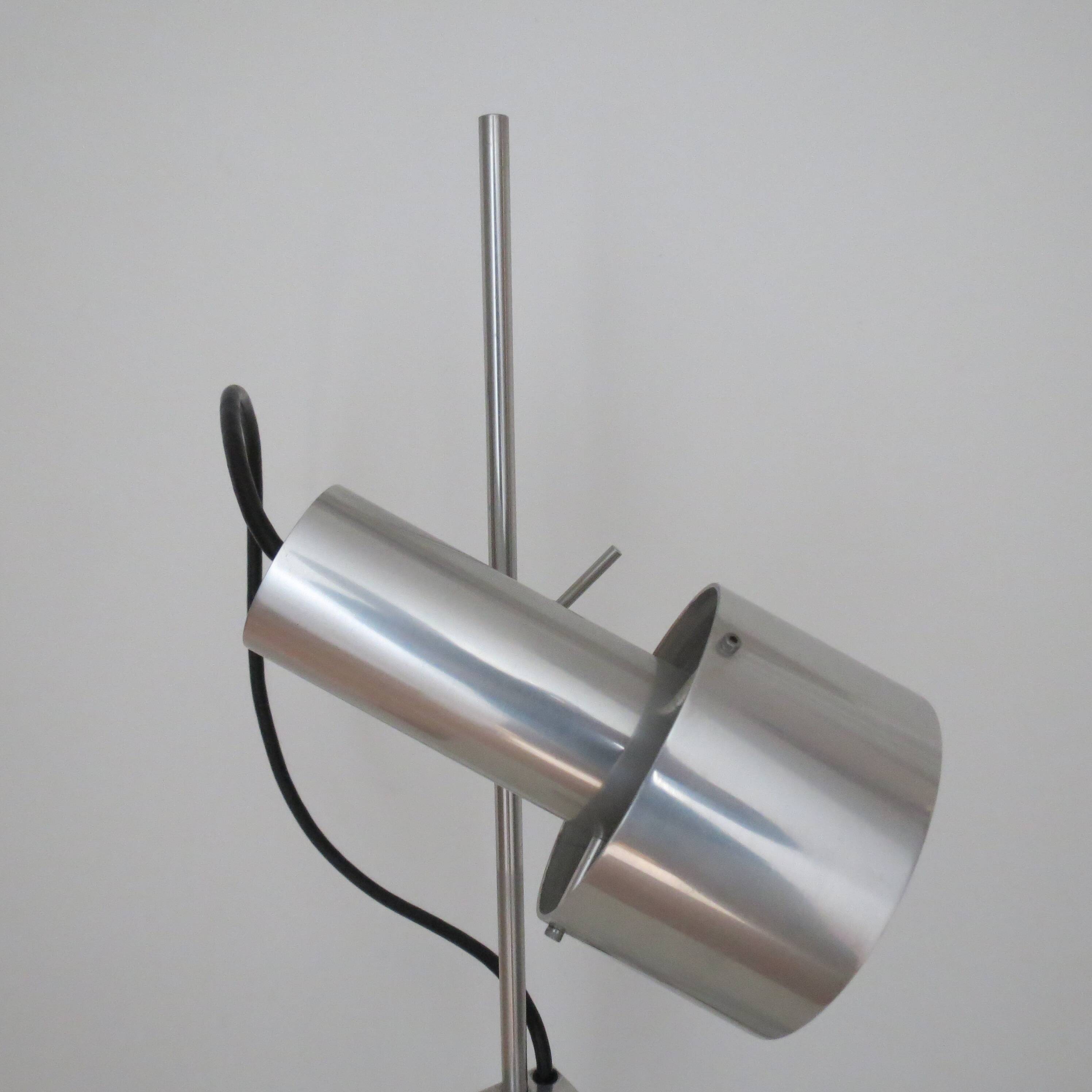 1960s desk lamp by Peter Nelson aluminium desk lamp mid century modern desk lamp