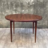 Extendable Scandinavian rosewood table, 1960s