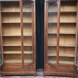 Art deco mahogany bookcases