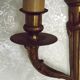 Elegant Pair French Antique Bronze Empire Arrow Style Double Wall Lights 4841