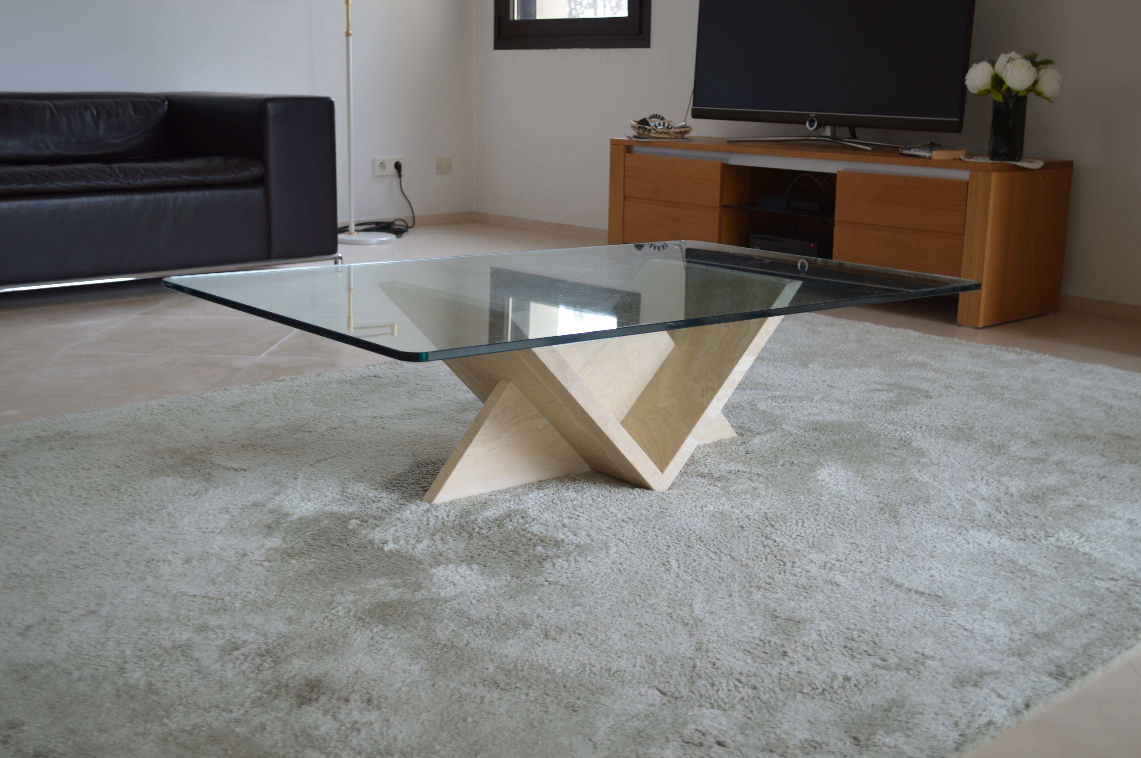 Rectangular coffee table Roche Bobois