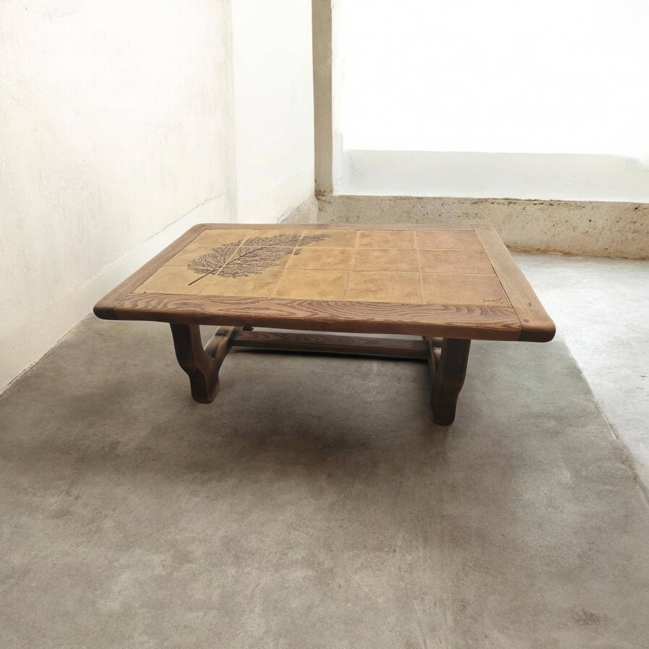 Vallauris coffee table signed Barrois