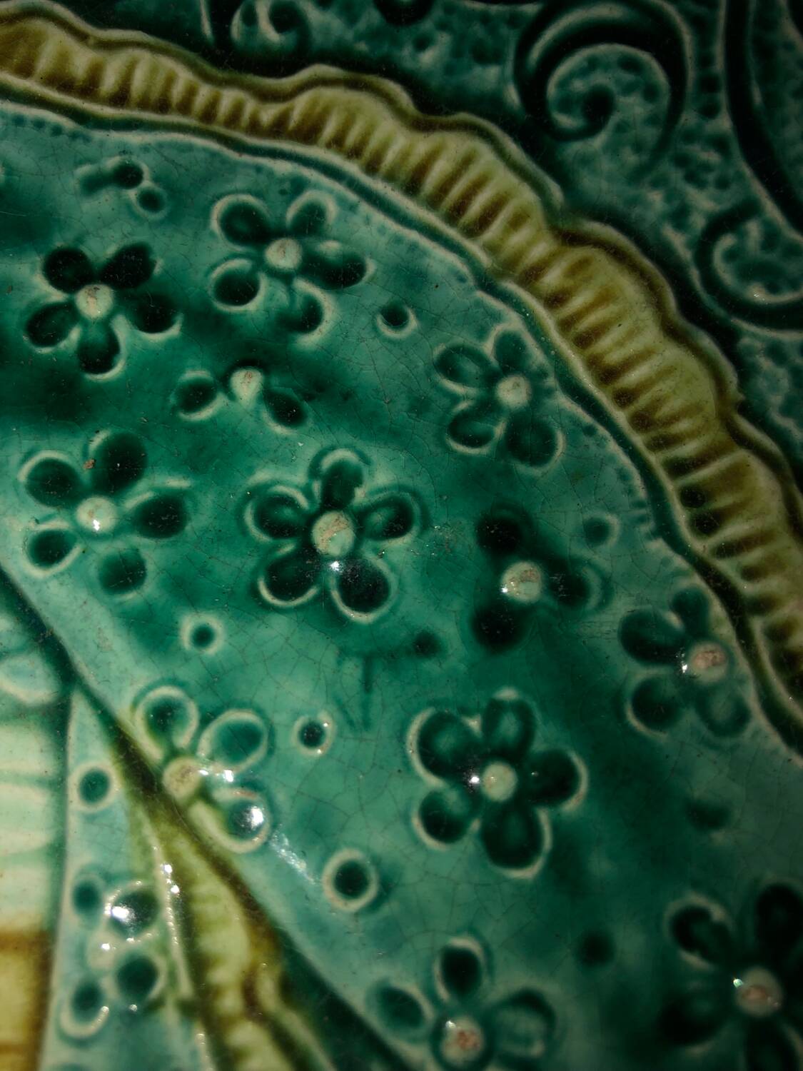 Asparagus plate barbotine Wasmuel