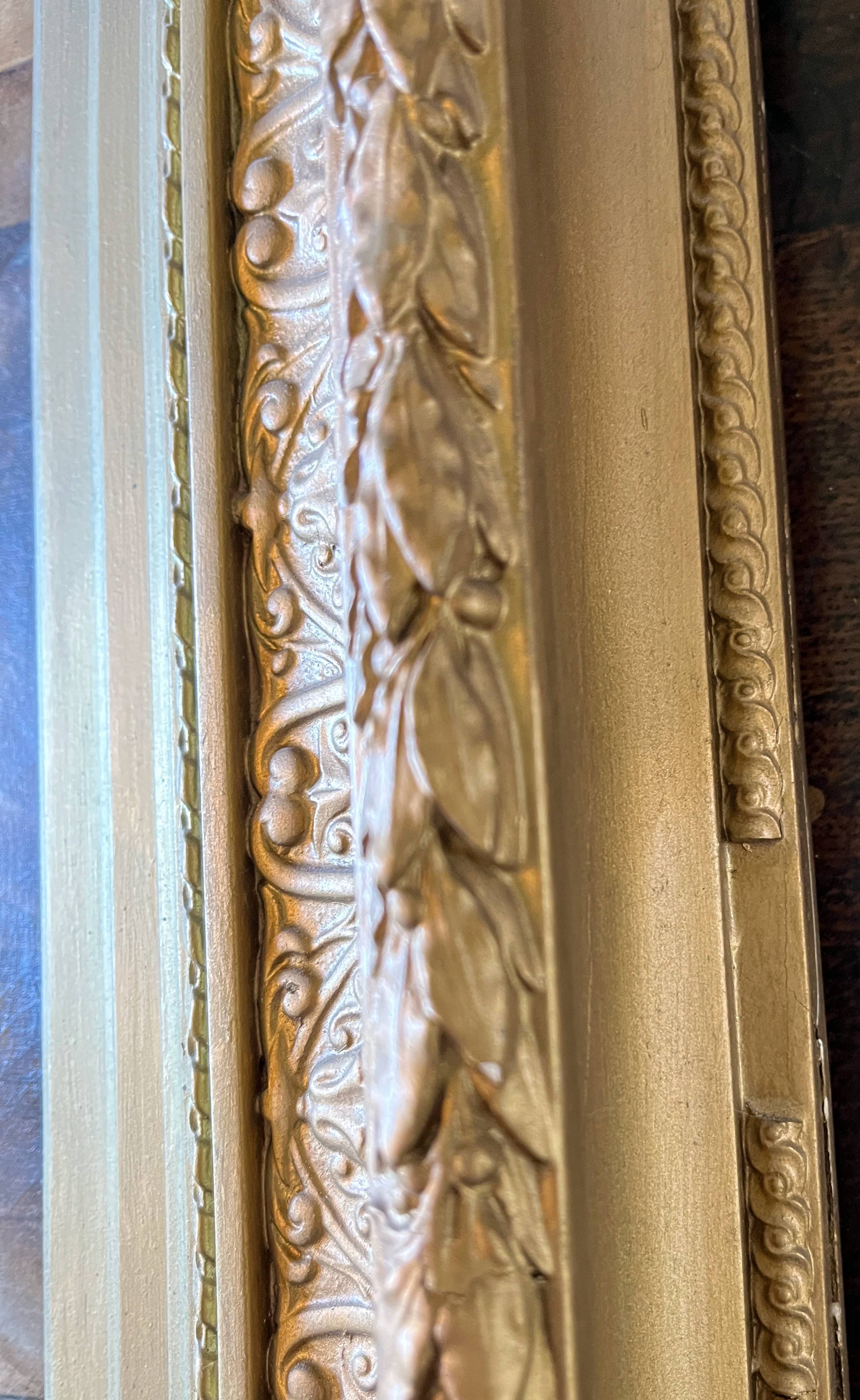 HST painting "Portrait of a young woman in traditional costume" 19th century