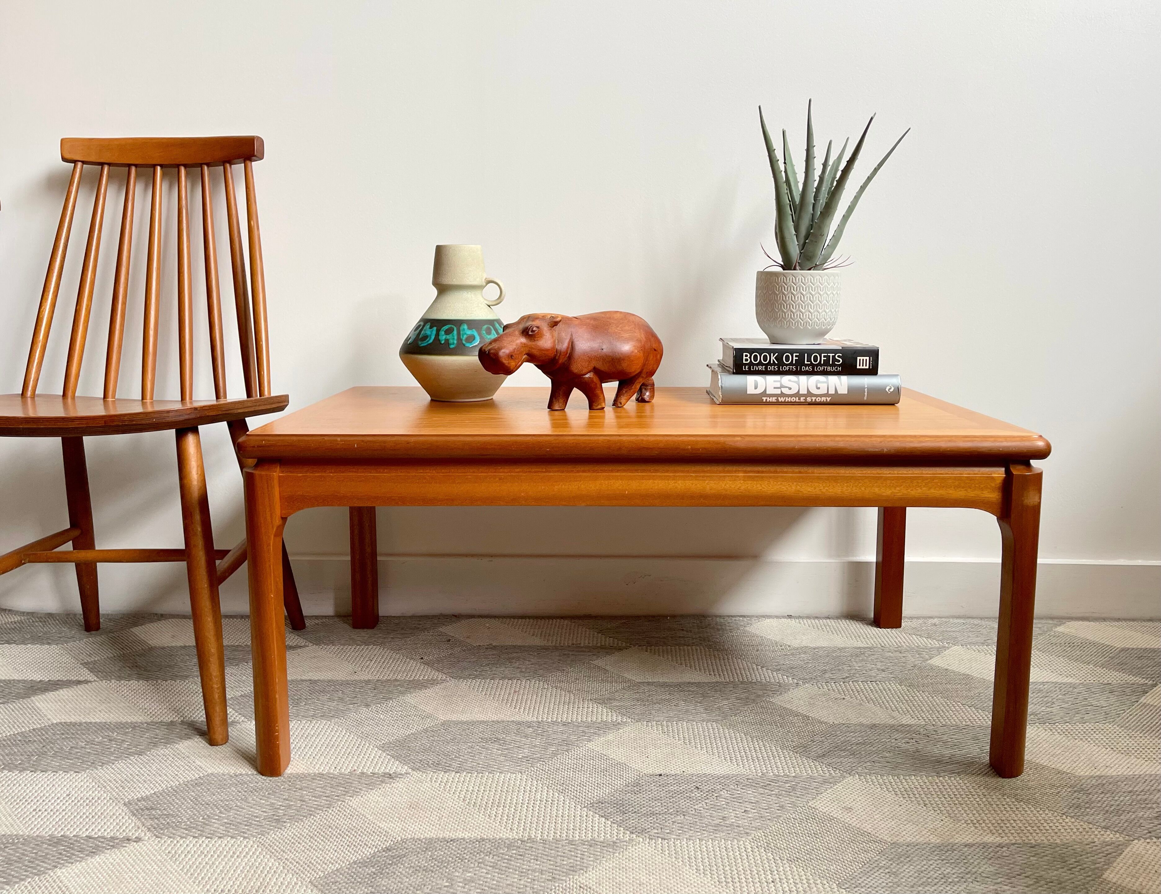 Table basse en teck par Nathan