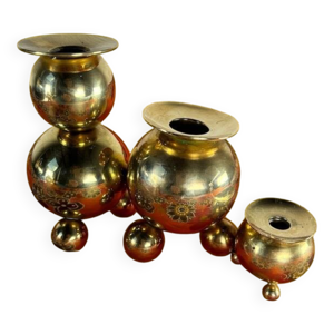 bougeoirs laiton Gusum