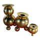 Brass candlesticks Gusum Sweden 1980 x3