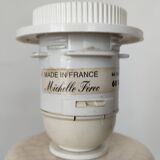 Longwy Lamp - Michelle Férec - Cracked Ceramic - 1980s