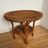 Table basse rotin