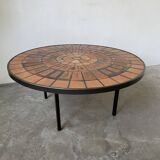 Capron “herbarium” coffee table with metal base
