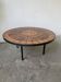 Table basse Capron « herbier » piètement métal