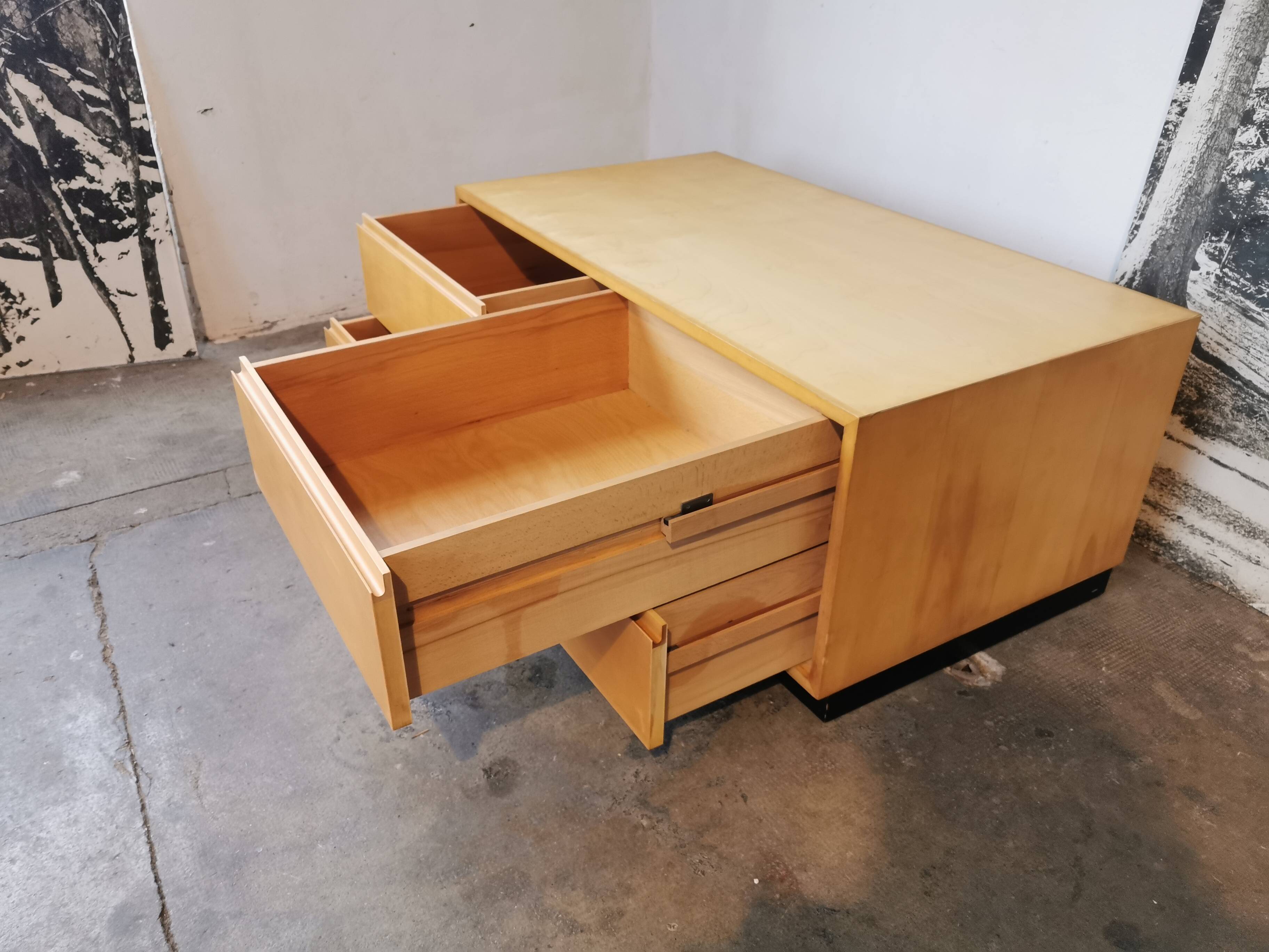 Low cabinet with drawers, wk Mobel