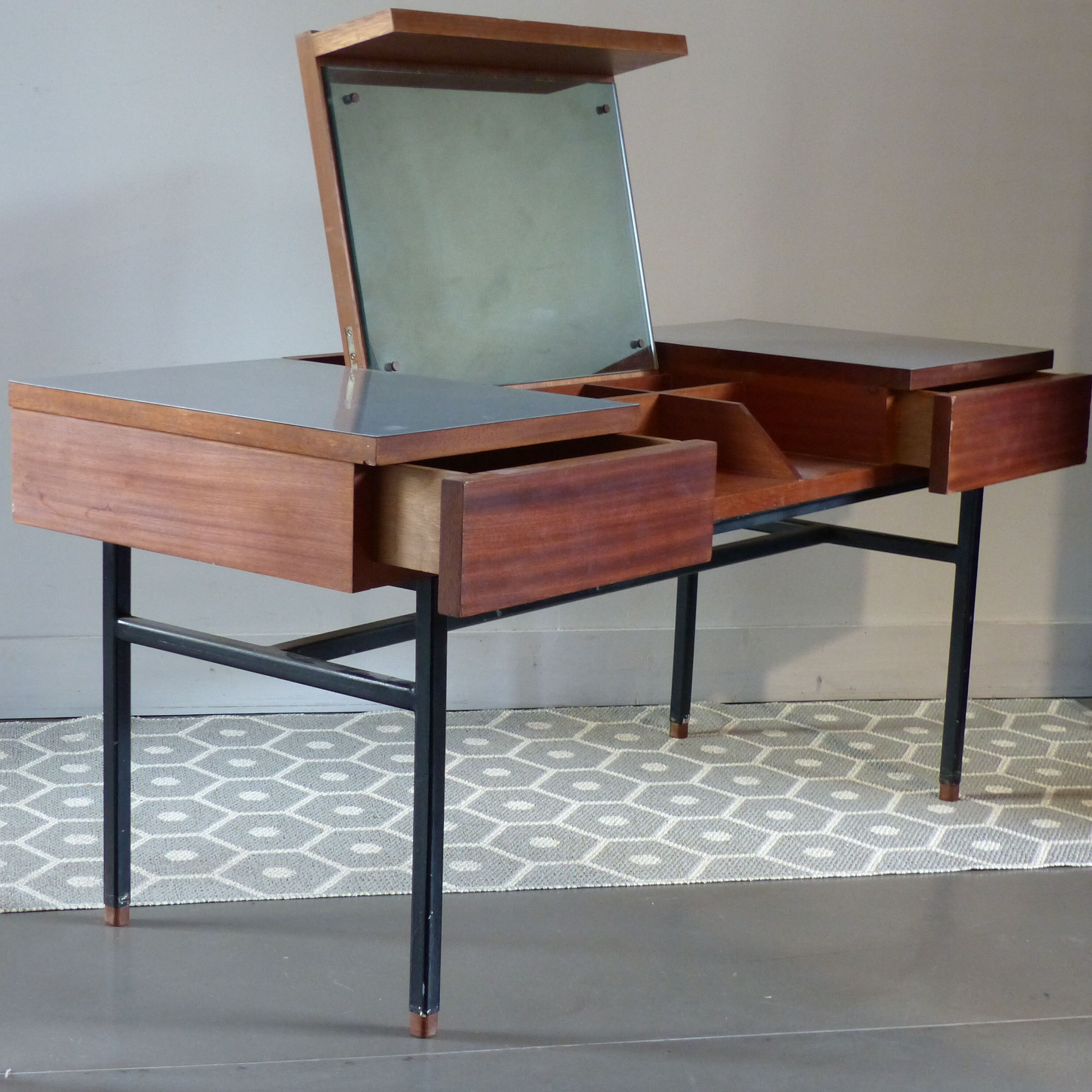 Dressing table rosewood Alain Richard edition Caminelle