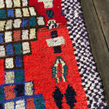 Berber carpet boucherouite 260 x 95 cm