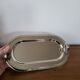 Silver-plated metal foie gras serving platter