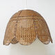 Hanging lamp in rattan and cannage