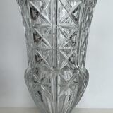 Vintage cast glass vase