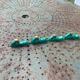 4 knife holders the deer in green and gold glazed ceramic art deco