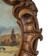 Tableau avec cadre en bois fabriqué à la main