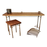 Wrought iron console imitating ivy