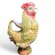 Vintage, pichet coq faïence polychrome Sia XXème