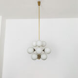 Brass Sputnik chandelier by Kaiser Leuchten