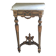 Golden wood and marble console in neoclassical style