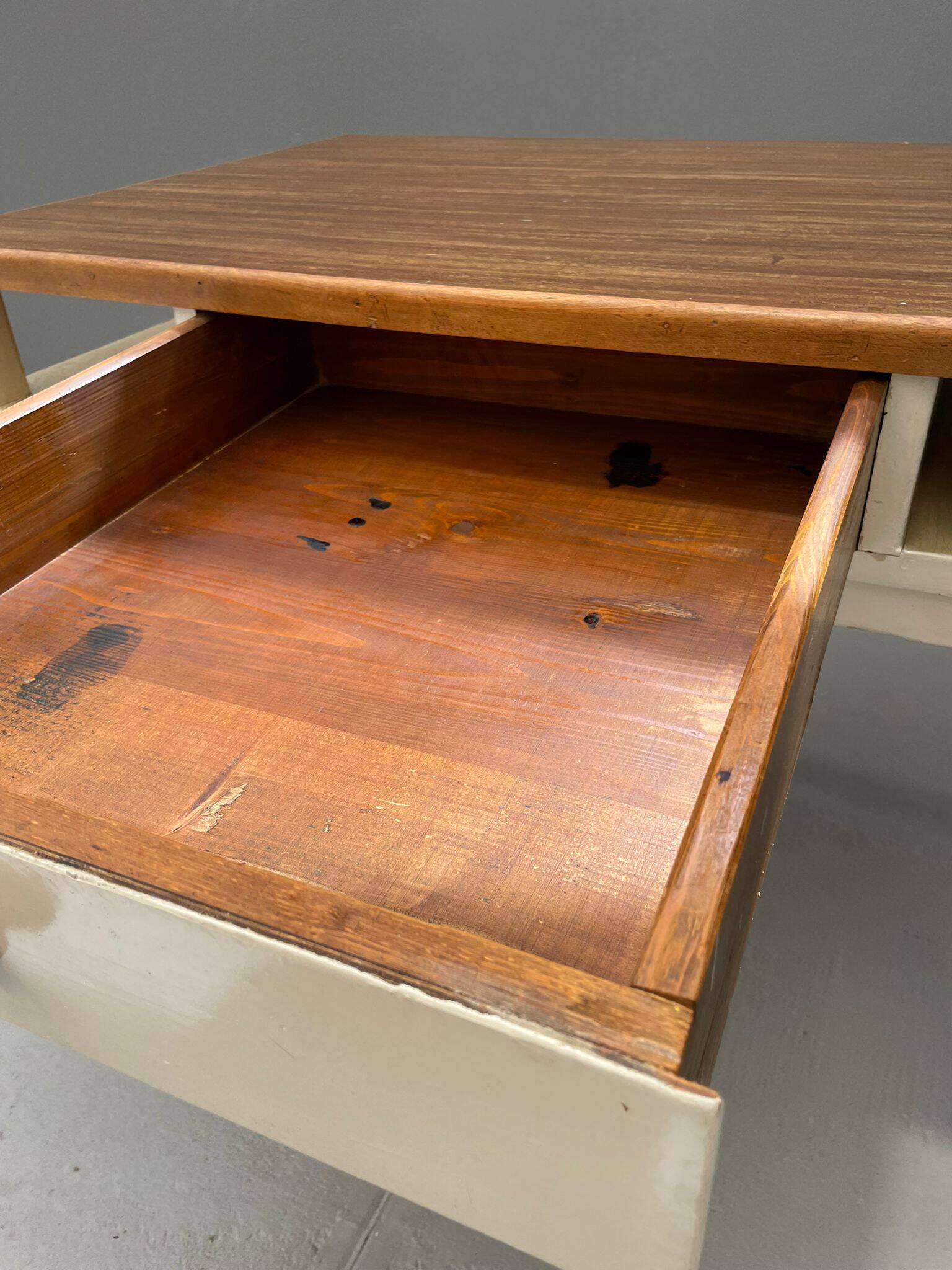 Vintage Writing Desk with Drawer, Czechoslovakia, ca. 1950s–60s