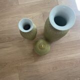 Set of soft green asiatide vases
