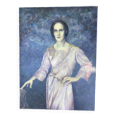 Tableau - Portrait of a woman in a purple dress - 1971