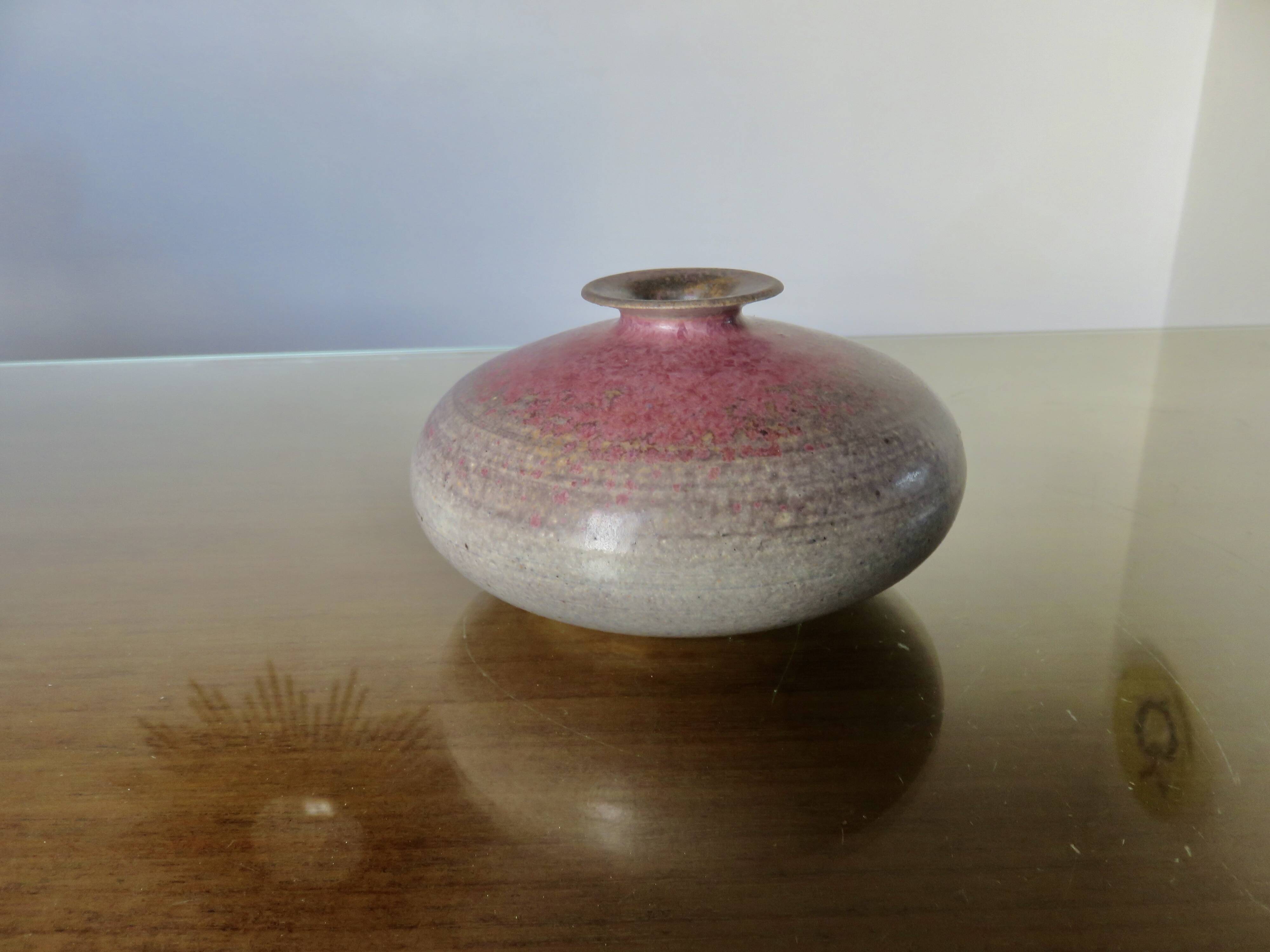 Signed ceramic vase, 50s-60s