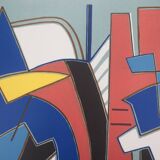 Alberto magnelli: blue composition - original lithograph