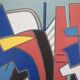 Alberto magnelli: blue composition - original lithograph