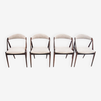 A set of chairs by Kai Kristiansen from the 1960s, Denmark, model 31.