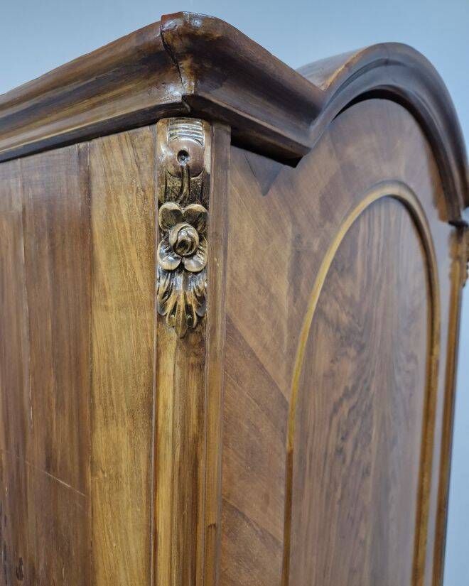 Unique walnut wardrobe by Ludwikowska