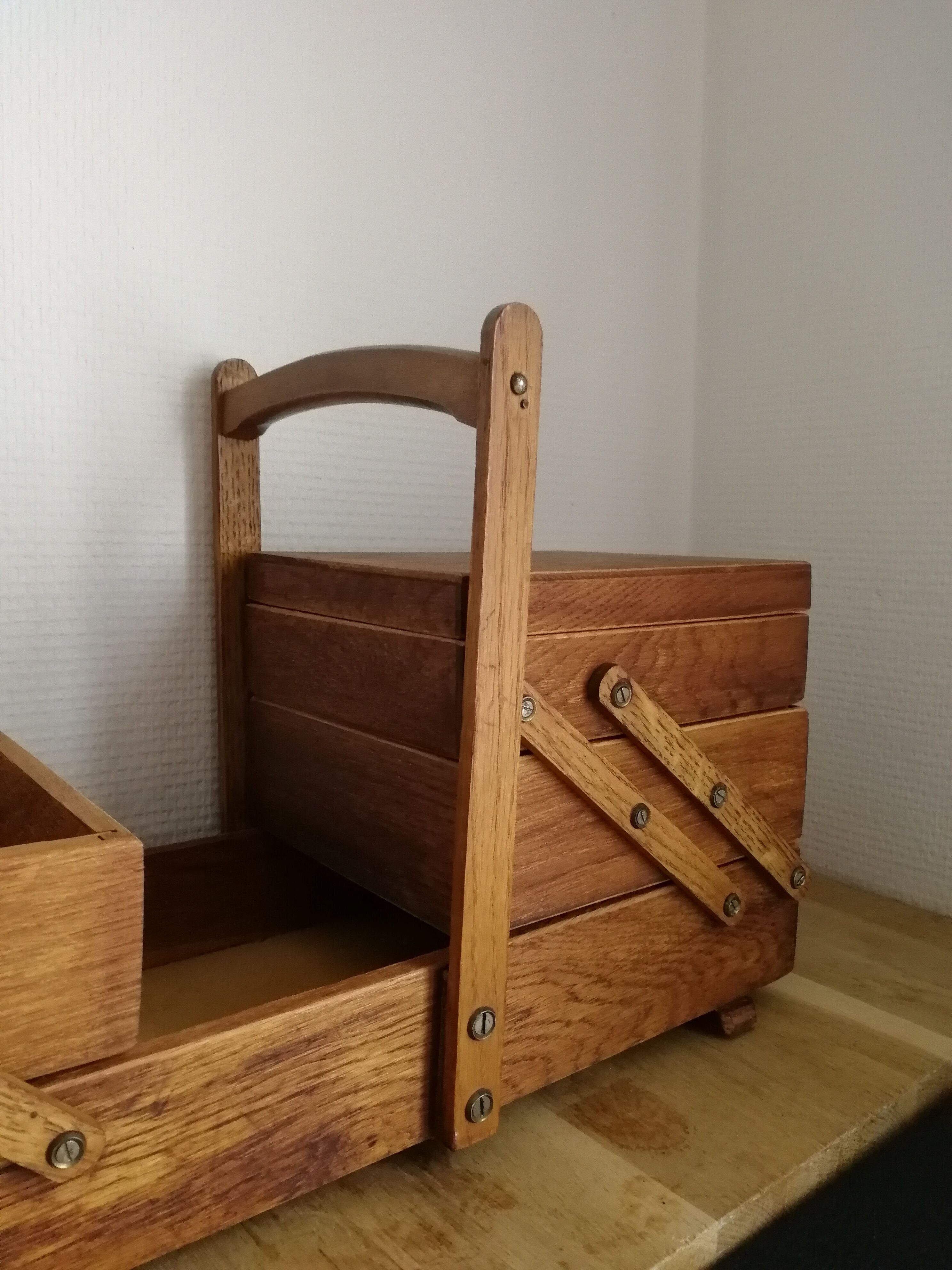 Little sewing worker