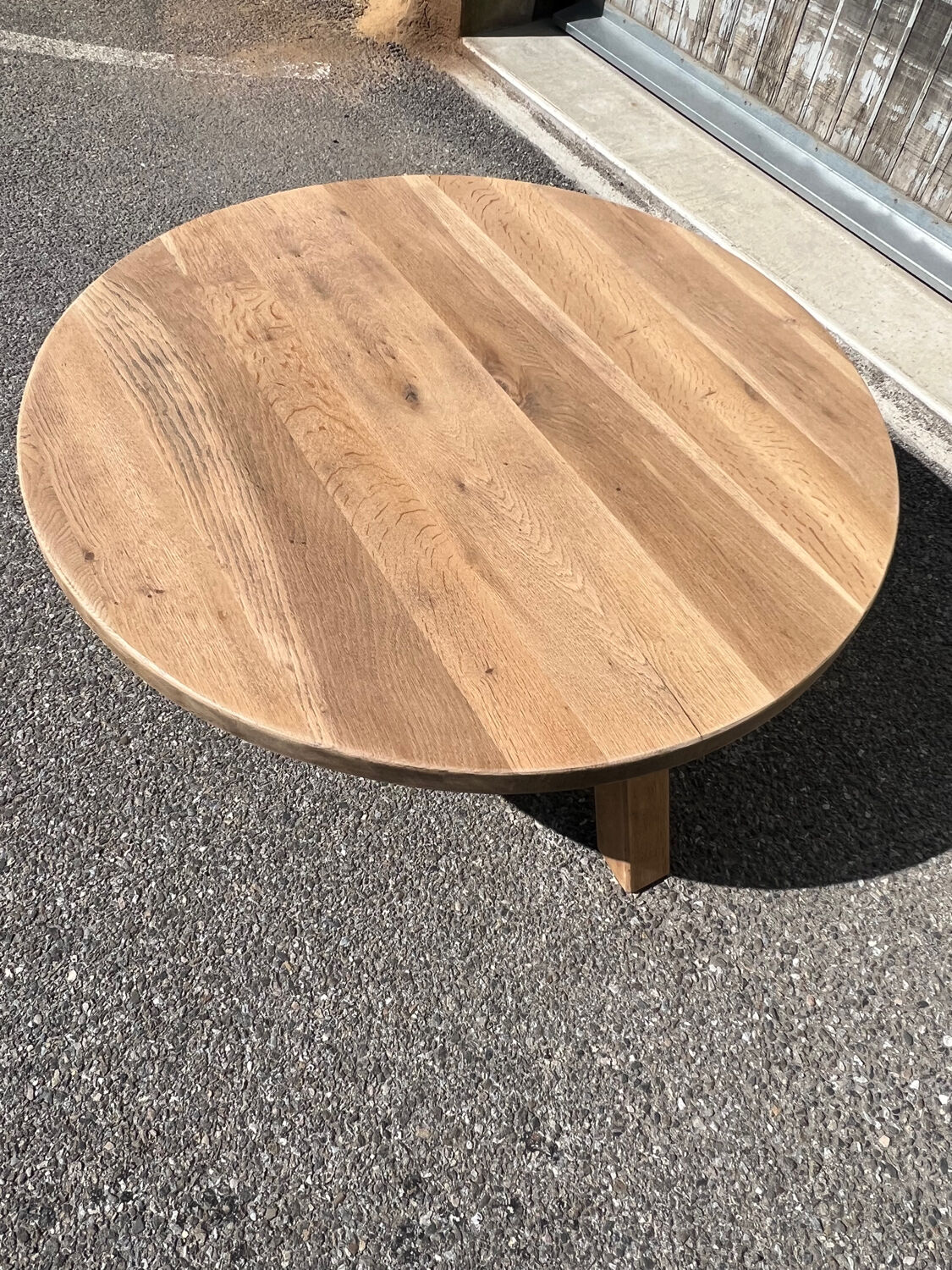 Solid oak coffee table