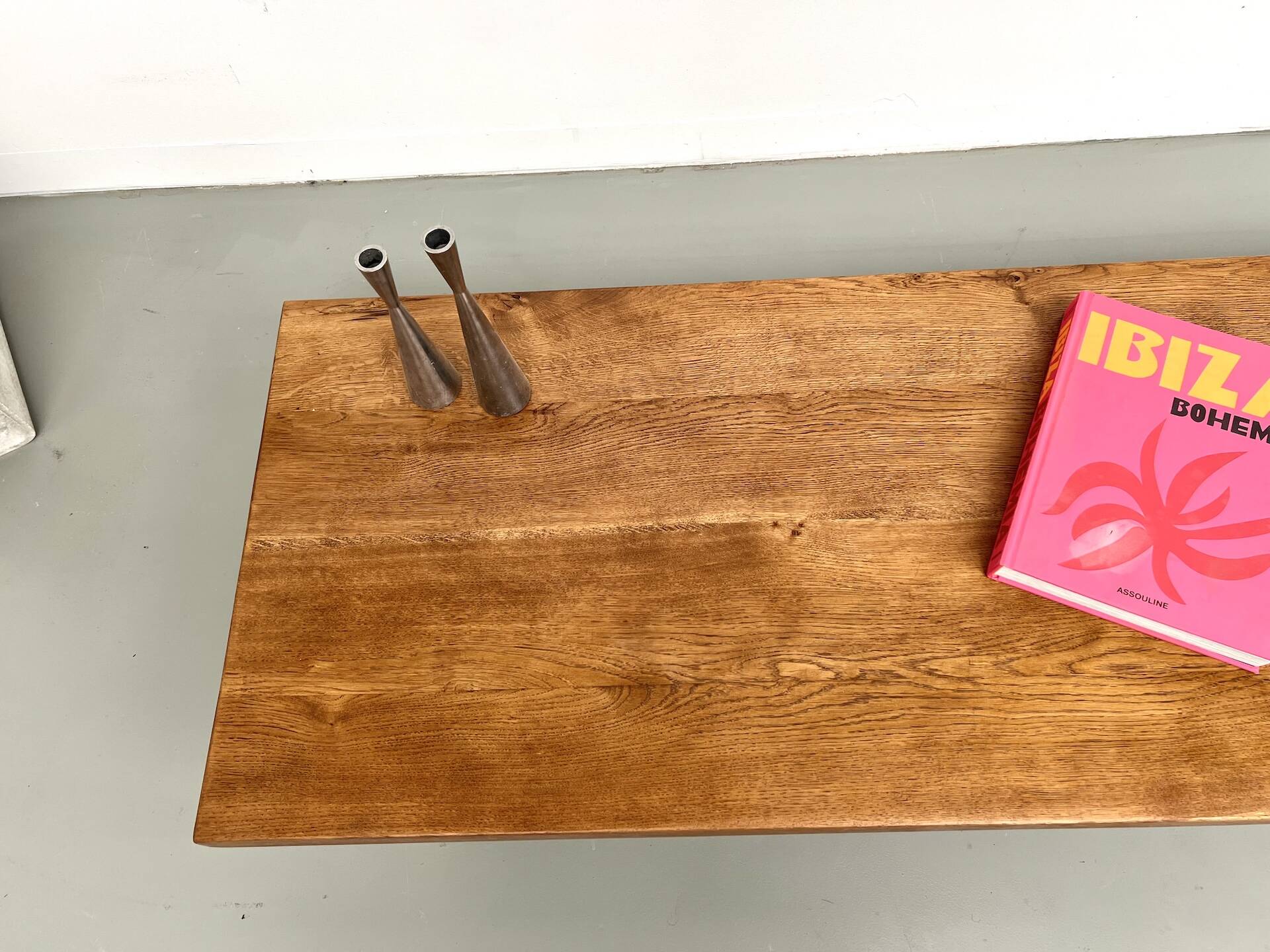 Solid oak coffee table, 1950s