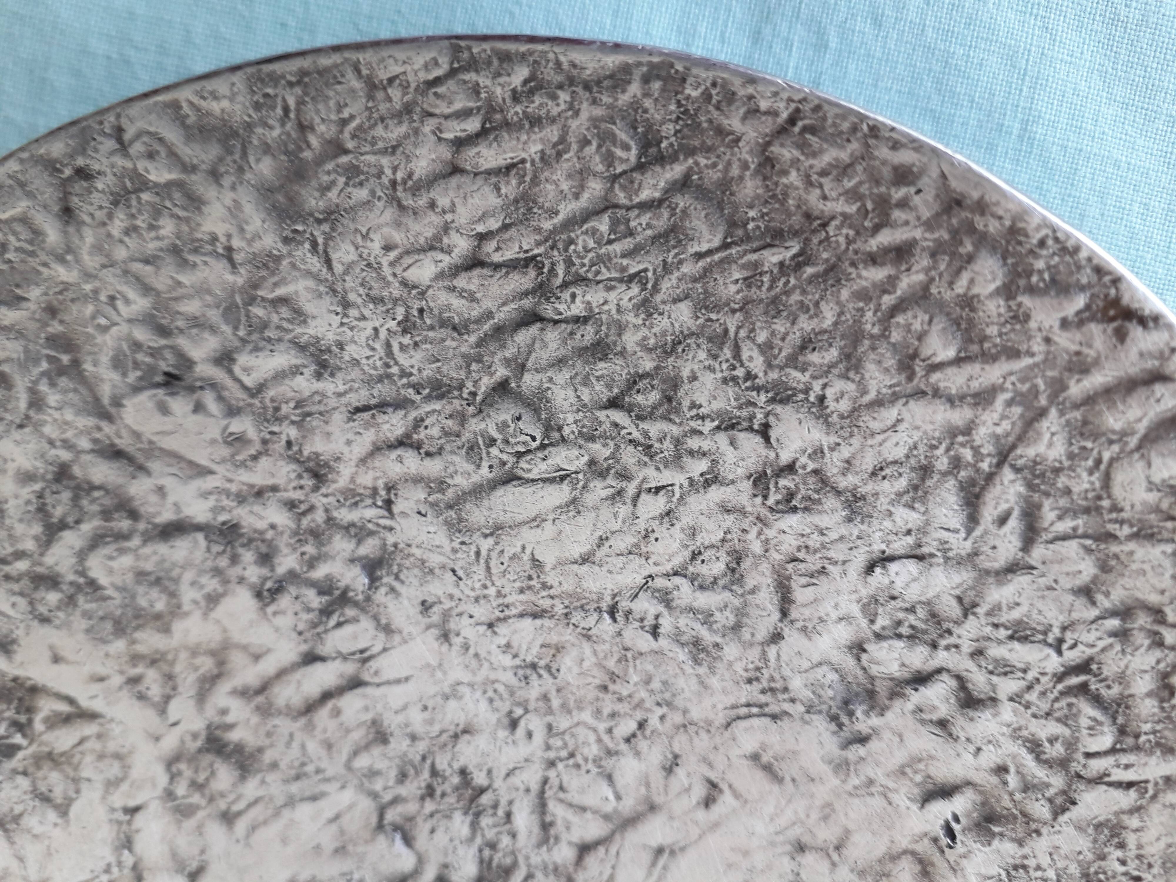 Silver-plated metal tray Edouard Rambaud