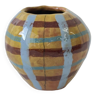 Checkered round vase