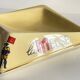 Vintage ceramic bistro ashtray