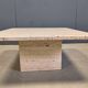 Vintage travertine coffee table, 1970s