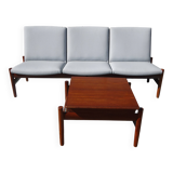 Modular 3-seater sofa + a teak coffee table by Karl SØrlie & SØnner