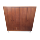1960 plating chrome legs teak Cabinet