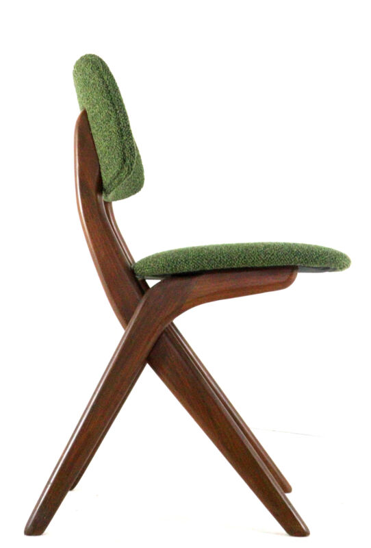 4 chaises ciseaux AwA restaurées, Pays-Bas milieu XXème