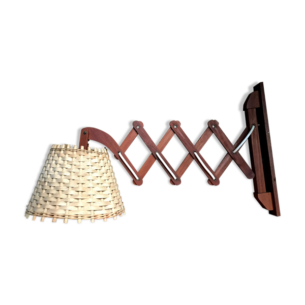 Applique murale flexible en accordéon scandinave années 60