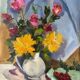 Oil on canvas "The Cherries" signed Paumier, 1994